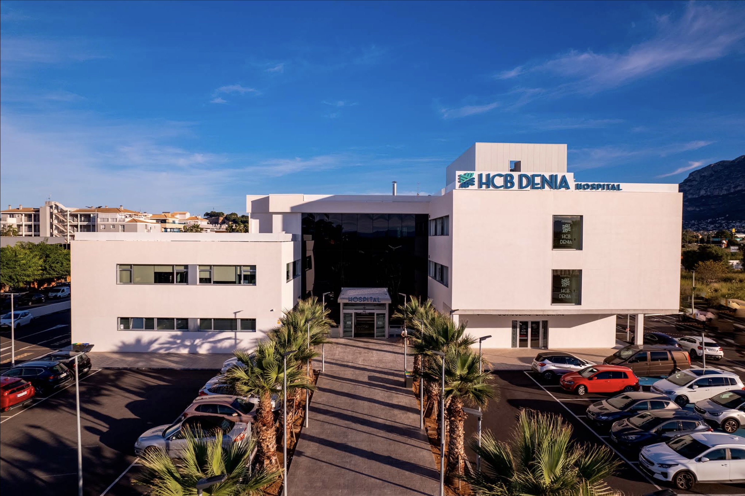 HCB Denia Hospital aerial view